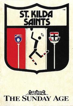 1992 Sunday Age Team Logo Stickers #NNO Team Logo Front